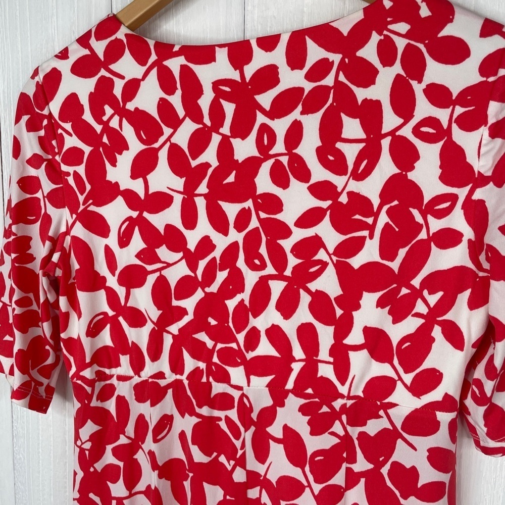 Maggy London Floral Orange/White Dress - Picture 4 of 5